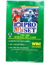 nfl pro set sealed box 1990 football 