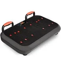 SQUATZ Vibration Plate Exercise Machine Set w/5x Resistance Bands + Pilates Rod