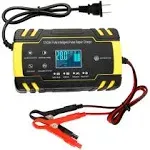 ODOMY 12V/24V Smart Battery Charger | Pulse Repair Charger with LCD Display |...