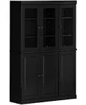 Palace Imports 100% Solid Wood Pantry Cabinet, 6 Wood Doors, Gray, 48.5" w, Renewable Eco-Friendly Wood, Made in Brazil