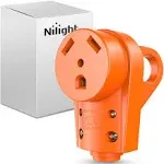 Nilight 30 Amp RV Replacement Plug Receptacle 125 Volt Heavy Duty Female Socket Plug with Handle ETL Listed RV NEMA TT-30R Plug for RV Camper 50366RV