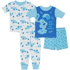 Kids Nickelodeon Boys' Blues Clues Four-Piece Cotton Pajama Set