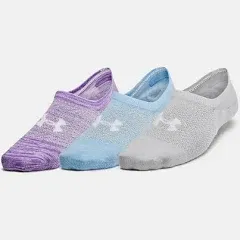 Women's Under Armour Breathe Lite Ultra-Low Liner Socks 3-Pack