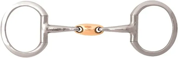 Korsteel Copper Oval Link Eggbutt Snaffle Bit