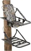 New Sturdy Guide Gear Extreme Deluxe Climber Hunting Tree Stand w/ Body Harness