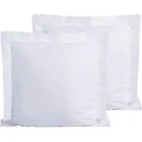 FLXXIE Microfiber Pillow Shams Set of 2, Fade, Wrinkle and Shrinkage Resistant Soft Pillow Covers with Envelope Closure