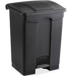 9922BL Large Capacity Plastic Step-On Receptacle 17Gal Black