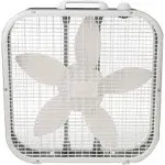 Lasko 20" Box 3-Speed Fan, White