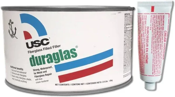 USC 24035 Duraglas Fiberglass Filled/Reinfor<wbr/>ced Auto Body Filler (Quart)