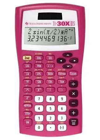 TEXAS Instruments TI-30x IIS scientific pink calculator