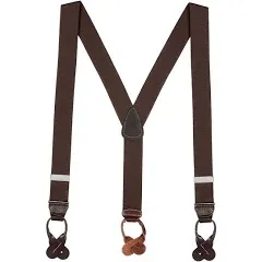 Big & Tall Suspenders - 1.5 Inch Wide Button-On