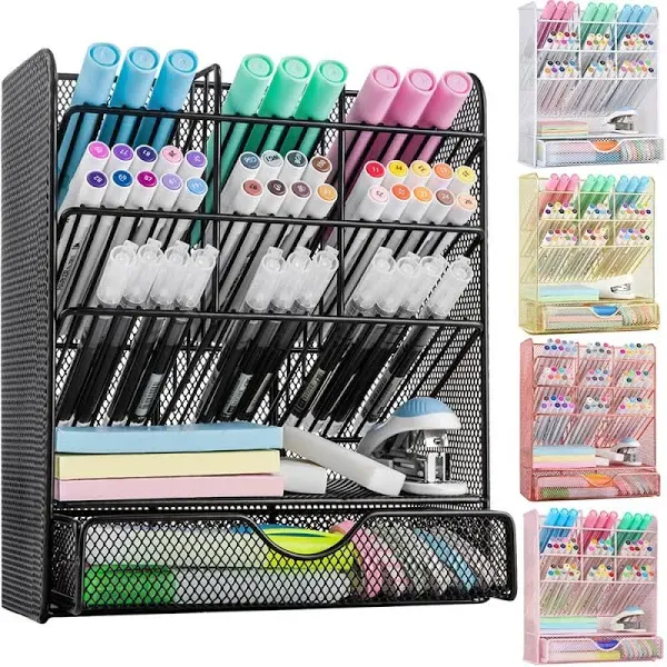 Spacrea Metal Pen Organizer