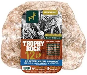 Redmond All-Natural Mineral Rock/Salt Lick, Attract Deer and Big Game 12 pounds