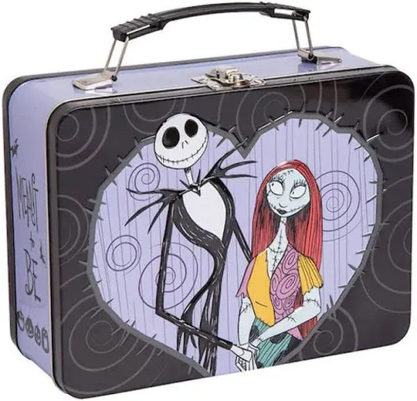 NIGHTMARE BEFORE CHRISTMAS - Jack &amp; Sally Classic Tin Tote / Metal Lunch Box