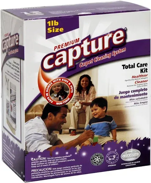 Capture Carpet Total Care Kit 100 Spot and Stain Remover (32 oz), Couch, Sofa Cleaner and Stain Remover Bundle