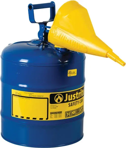 Justrite 7150310 5 Gallon Type I Safety Can