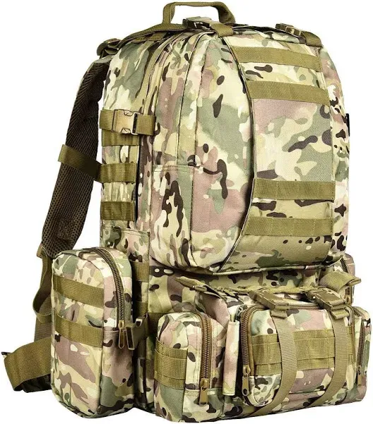 CVLIFE Tactical Backpack Military Army Rucksack 60L