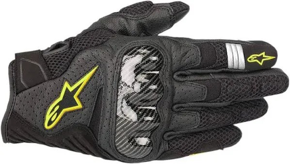 New Alpinestars SMX-1 Air V2 Gloves-Yellow- Large