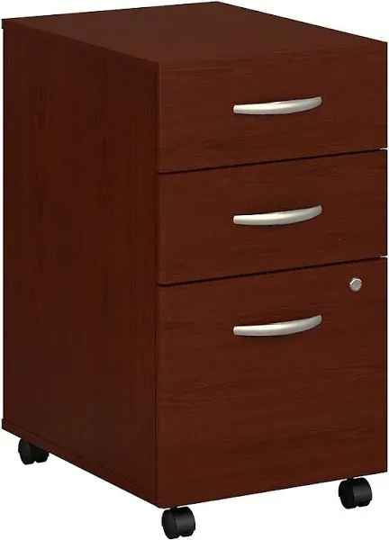 Bush Series C Collection 3 Drawer Mobile Pedestal Assembled Hansen Cherry