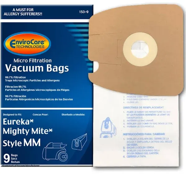 Envirocare Replacement Vacuum Eureka Style MM Eureka Mighty Mite