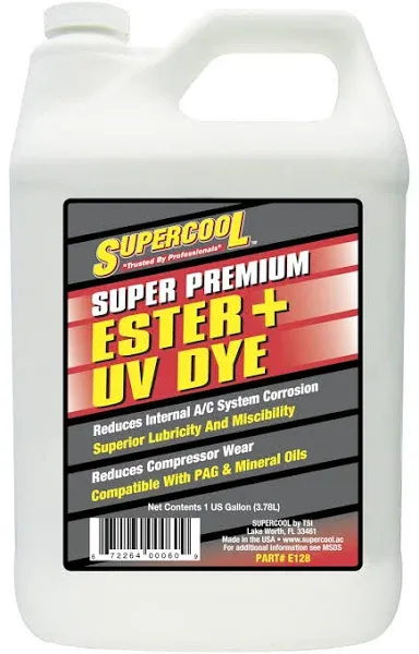 Supercool E128 A/C Comp Ester Lube, 1 Gal