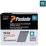 Paslode Finish Nails, Angled, Galvanized, 2 Inch - 2000 nails 650047