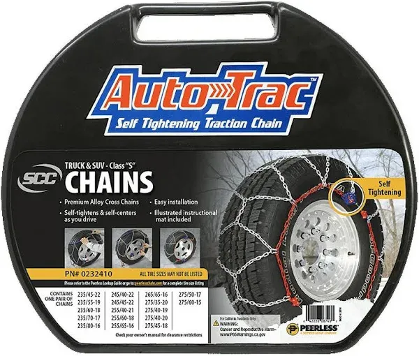 Auto-Trac Series 2300 Pickup Truck/ SUV Traction Snow Tire Chains