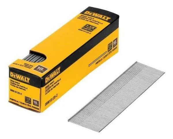 DeWalt Brad Nails 1-3/4" 18-Gauge 2500/Qty