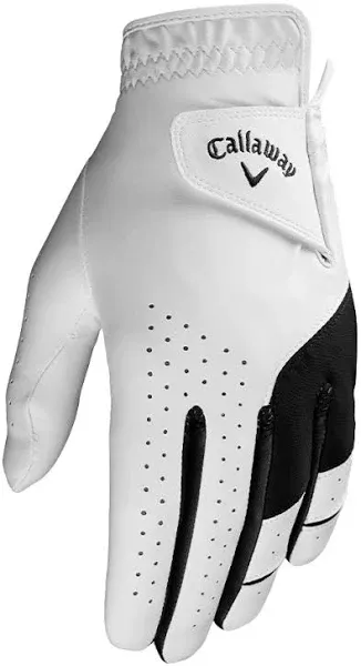 Mens Golf Glove Callaway Weather Clamp GL CD MLH REG S White Left