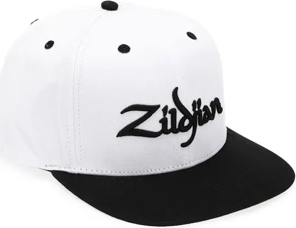 Zildjian 6 Panel Snapback Hat White