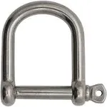 Extreme Max 3006.8234 BoatTector Stainless Steel Wide D Shackle - 1/2"