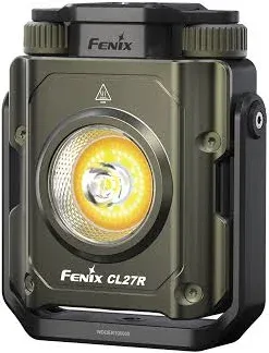 Fenix CL27R Camping Lantern Flashlight, 1600 lumens USB-C Rechargeable Waterproof Portable with White and Red LEDs and Lumentac Organizer for Hurricane Power Outage Emergency and Job Sites (Green)