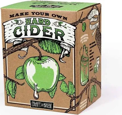 Craft A Brew - Hard Cider Kit - Beer Making Kit - Make Your Own Craft Beer - Complete Equipment and Supplies - Starter Home Brewing Kit - 1 Gallon