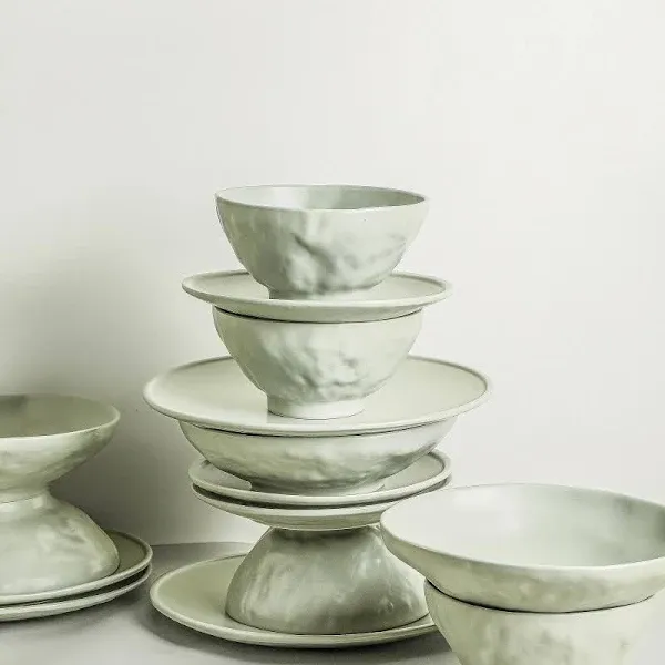 Stone By Mercer Project Nendo 16-Piece Stoneware Dinnerware Set