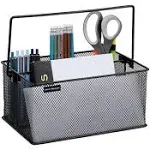 Mind Reader Mesh Storage Basket & Organizer - Black