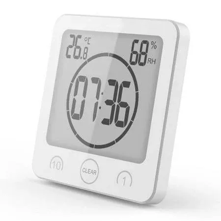 NOFIBAF Digital Bathroom Shower Wall Clock Timer