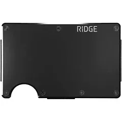 Ridge Men's Minimalist Metal RFID Blocking Wallet with Card Holder