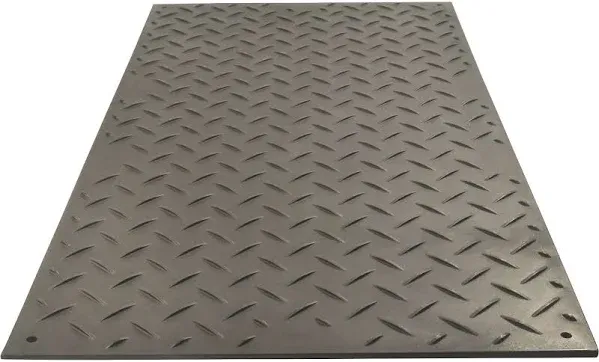 Checkers Industrial Safety Products AM48 1 ea. Alturna Mat, High Density Polyethylene, 4' x 8' x 1/2", Black