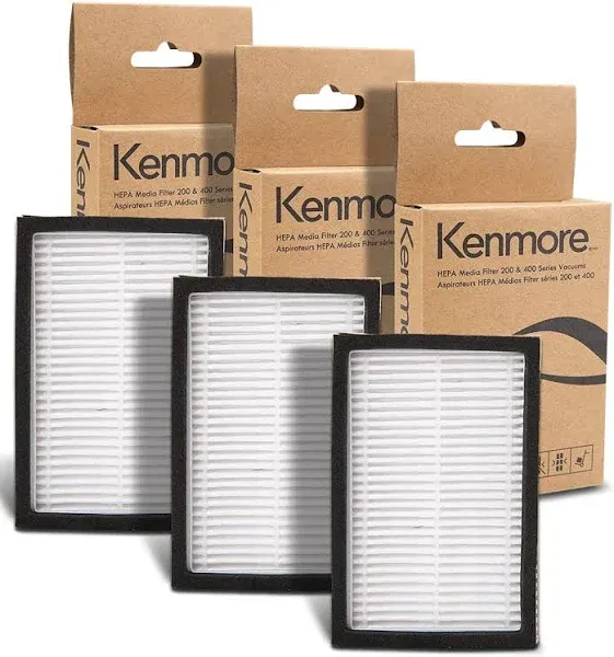 Kenmore K3040 HEPA Replacement Filter for 200 & 400 Series Canister Vacuum Cleaners 81214, 81414, BC2005, BC3005, BC3002, BC4002 (Pack of 3)