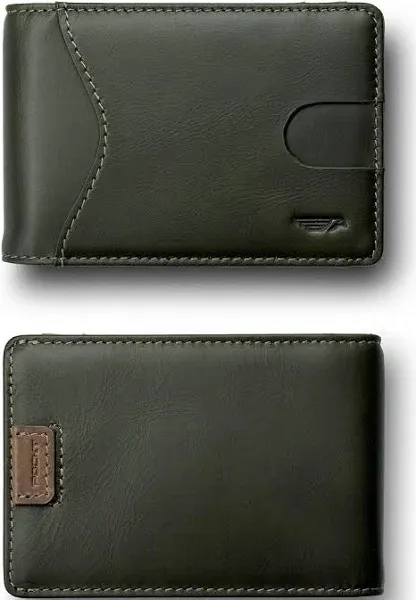 Army Green | Slim Wallet for Men with Money Clip | Pockt