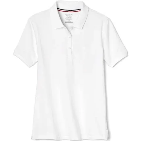 French Toast Womens Short Sleeve Stretch Piqué Polo