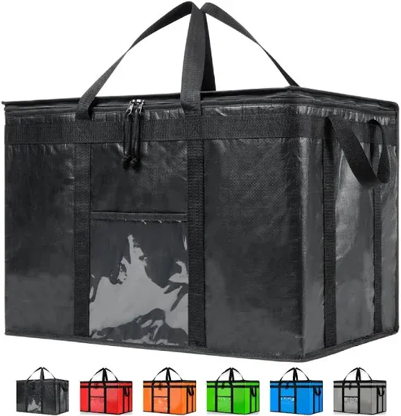 NZ home PRO Durable XXXL Insulated Bag for Food Delivery &amp; Grocery Shopping with