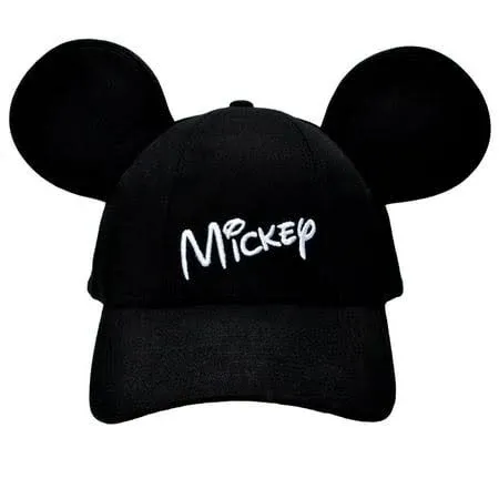 Disney Mickey Mouse Character Baseball Hat, Black