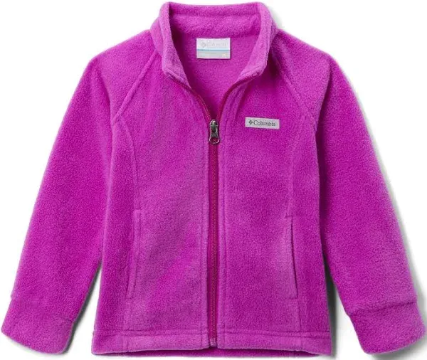 Columbia Girls' Benton Springs Fleece Jacket, Medium, Bright Plum