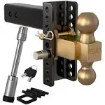 Adjustable Trailer Hitch, 6 Inch Drop Hitch Ball Mount, 20,000 LBS GTW, Tow H...