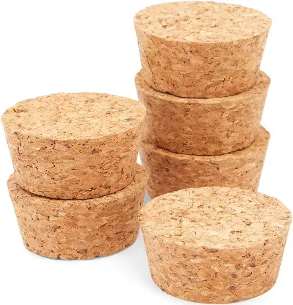 Juvale Tapered Cork Plugs for Jars and Bottles