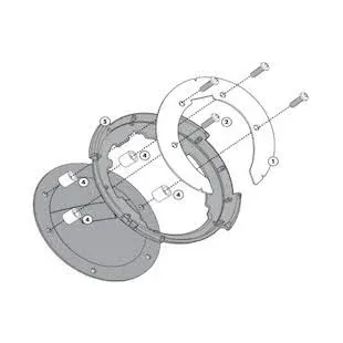 GIVI MOUNTING RING TANKLOCKED BMW K 1300 GT 2006 06 2007 07 2008 08 2009 09