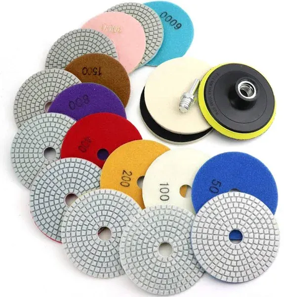 WORKEASE 4 Inch Diamond Polishing Pads