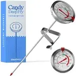 Candy Deep Fry Thermometer with Pot Clip 8&#034; - Instant Read Food Thermometer |...