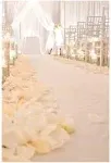 White Aisle Runner 4FTx15FT Wedding Ceremony Décor